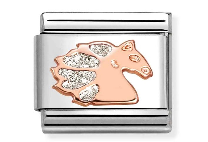 Nomination Composable Classic Link Glitter Silver Unicorn 430205/39