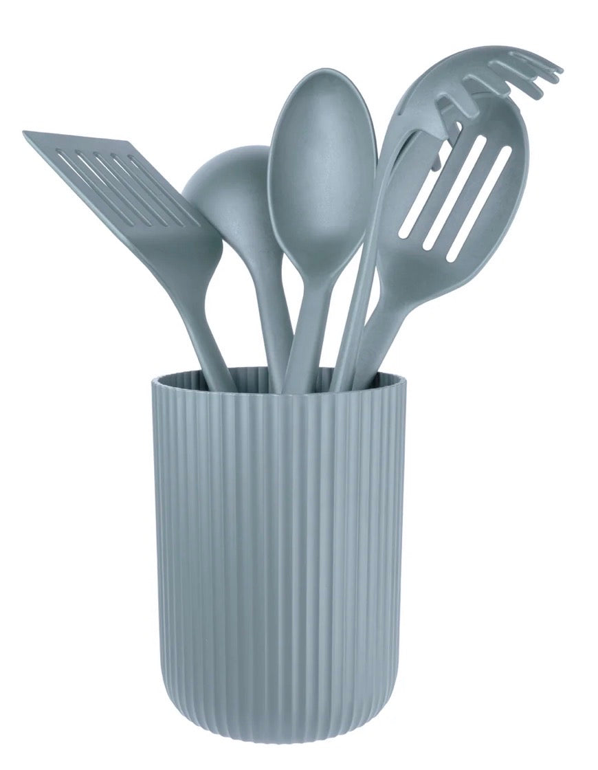 Greenworks 5 Piece Utensil Set & Pot Ash