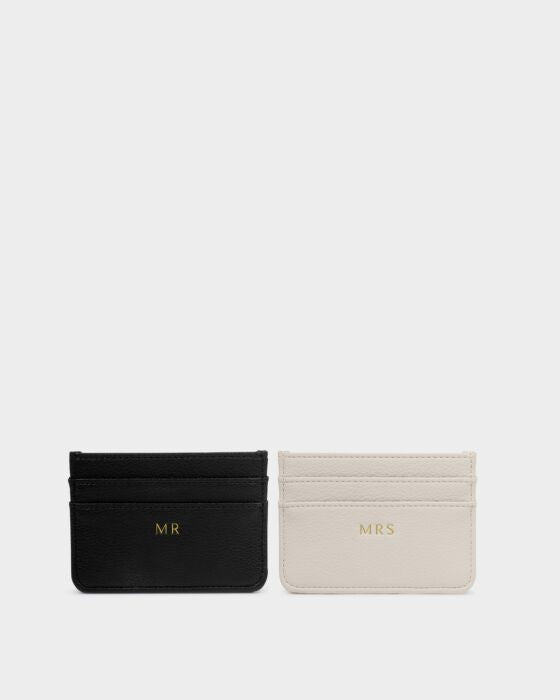 Katie Loxton Mrs And Mrs Cardholder Gift Set Off White/Black