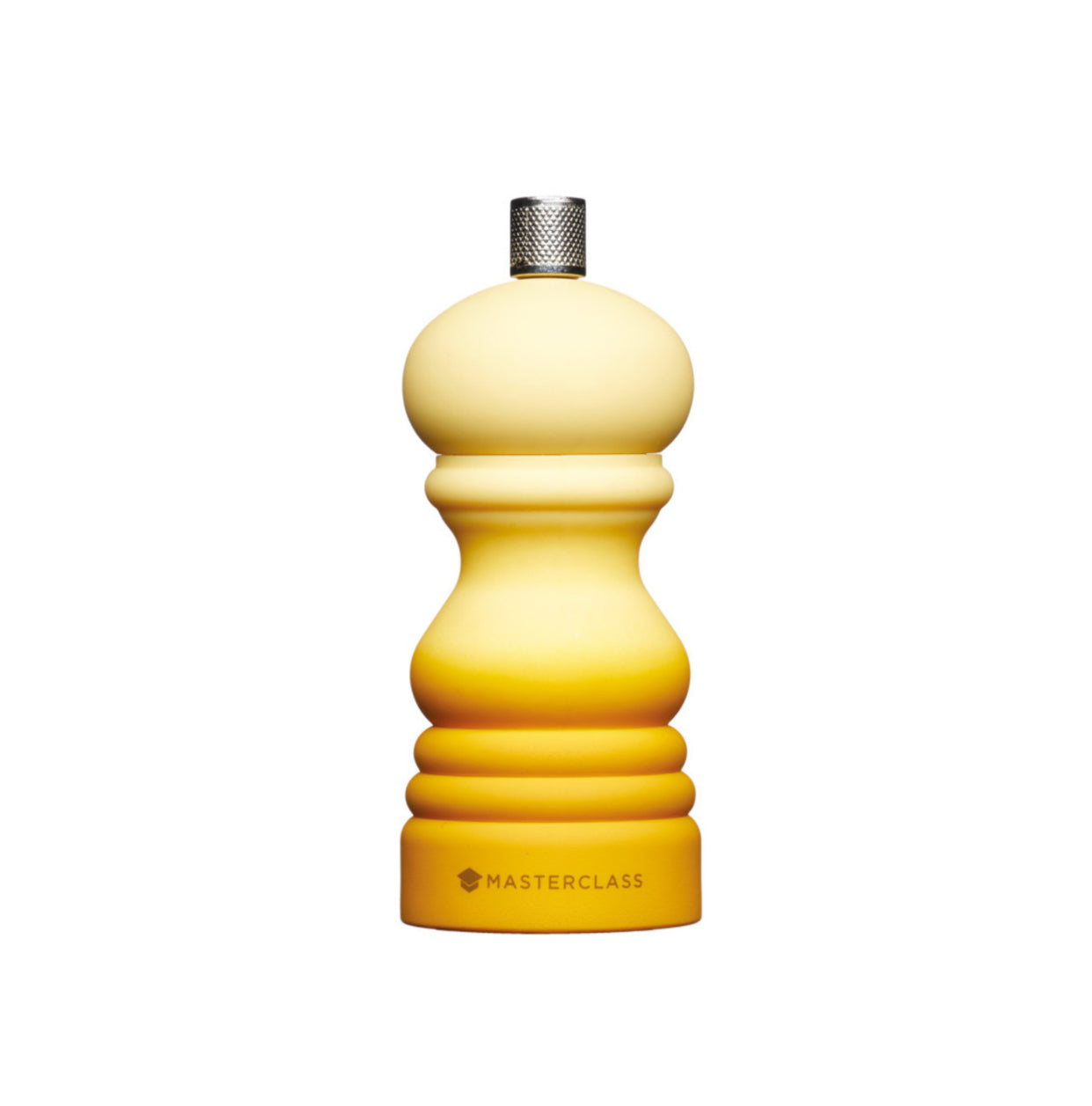MasterClass Salt or Pepper Mill Soft Touch Ombre Mustard 12cm