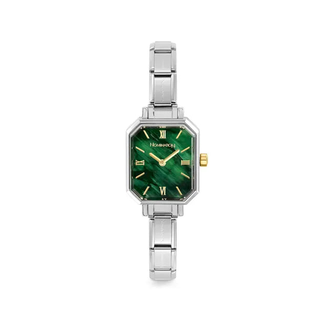 NOMINATION TIME PARIS WATCH WITH GREEN MALACHITE DIAL