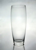 Glass 30cm Almond Vase Clear