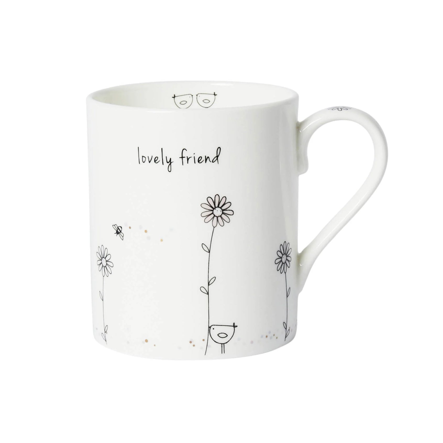 Belly Button Lovely Friend Fine Bone Mug