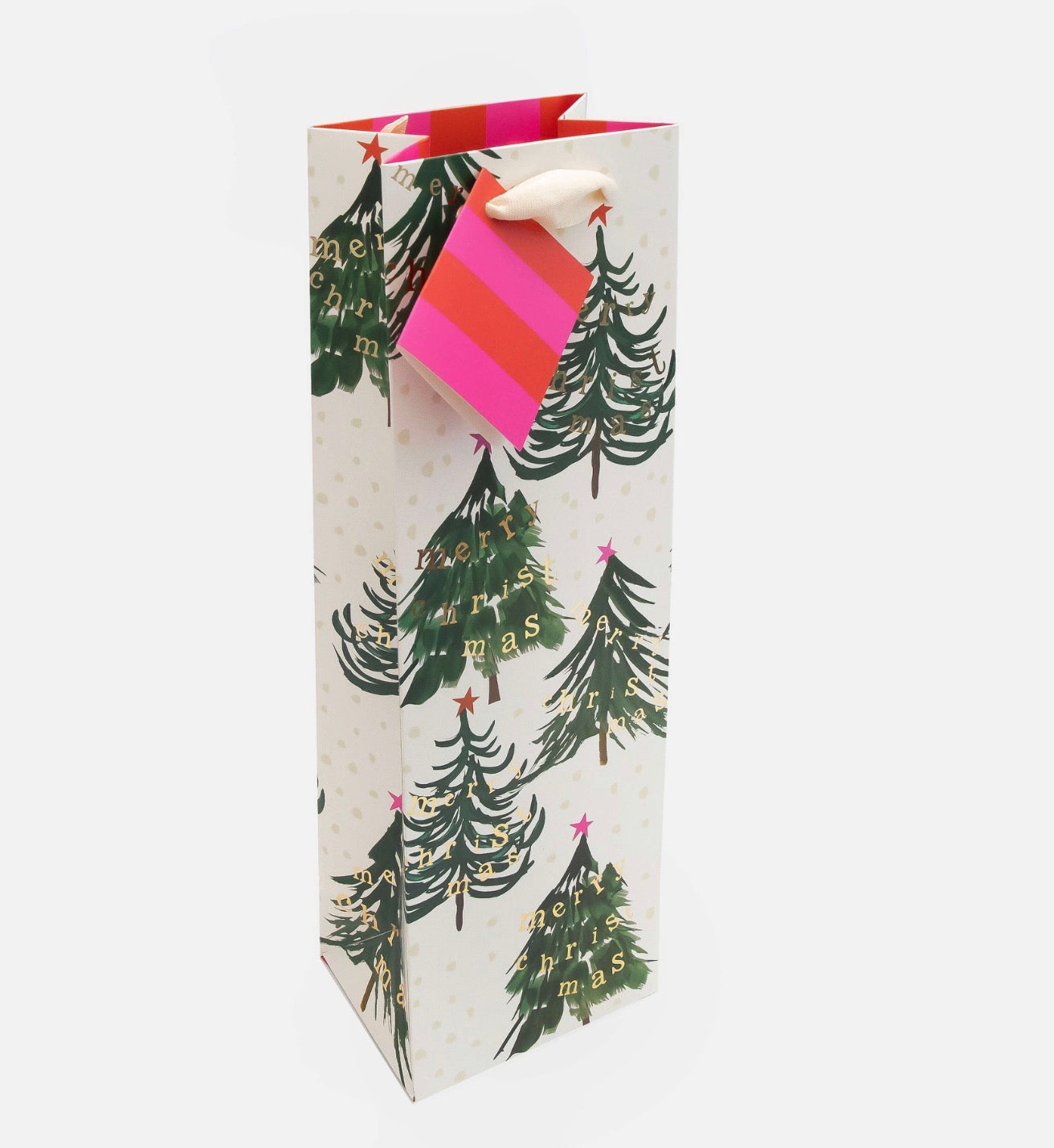 Caroline Gardner Christmas Tree Bottle Bag