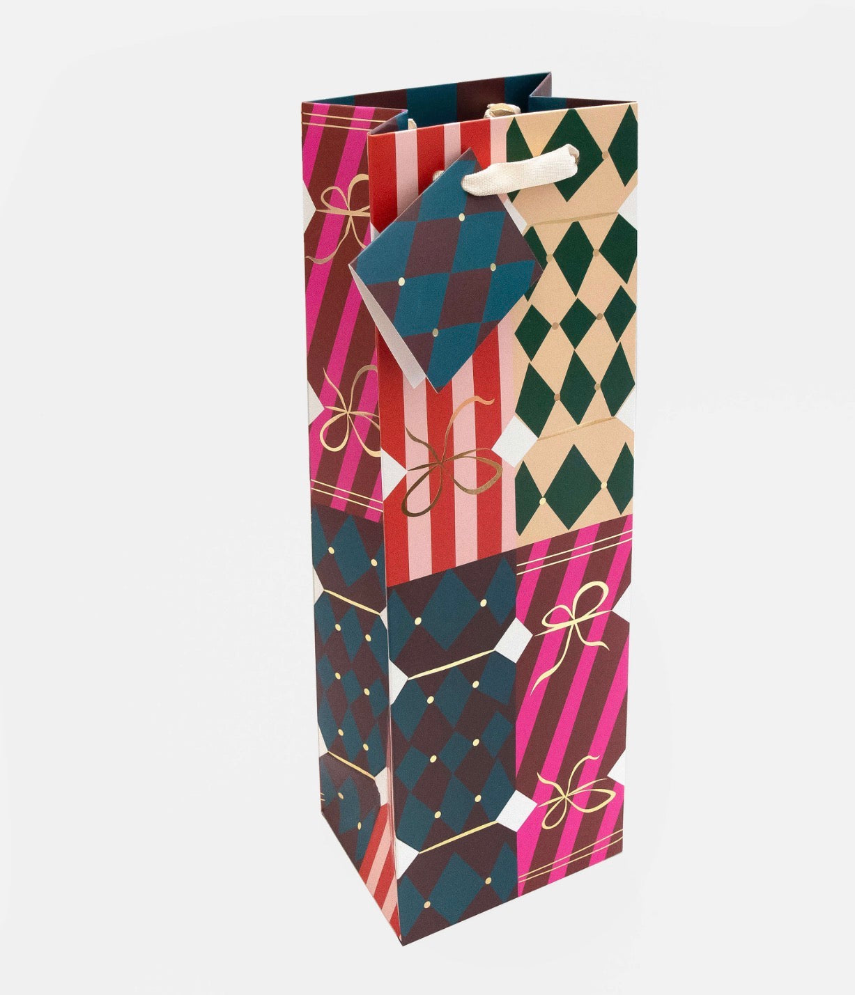 Caroline Gardner Christmas Cracker Bottle Bag