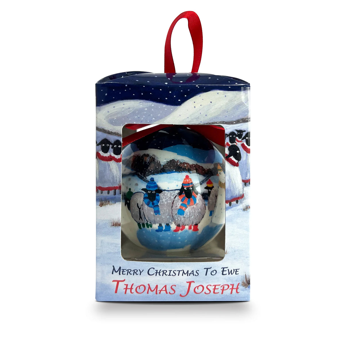 Thomas Joseph Christmas Bauble, ‘Season’s Bleatings’