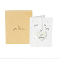Belly Button Congratulations Boxed Card And Ceramic Decoration
