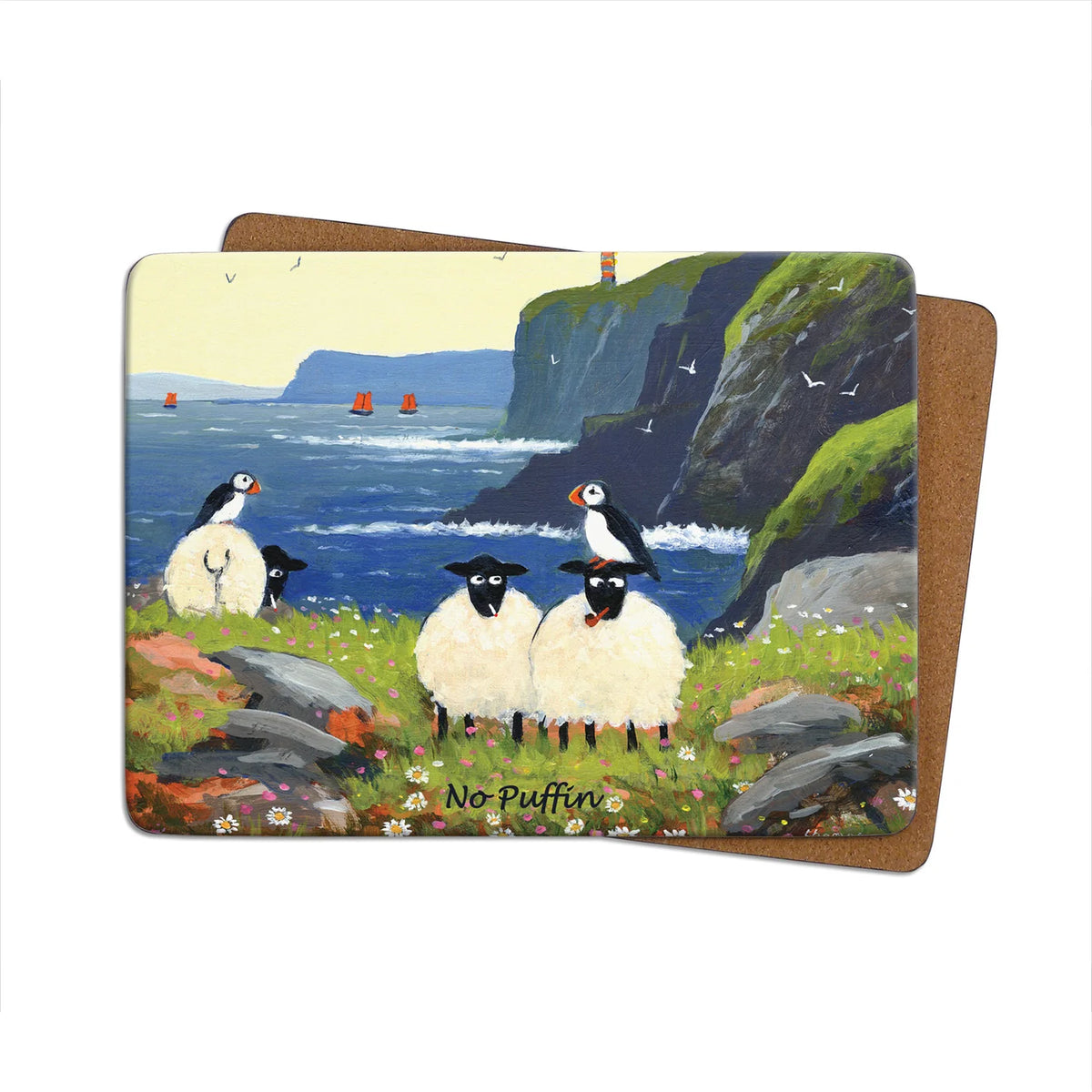 Thomas Joseph ‘Puffin Compares To Ewe’ Single Table Mat