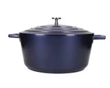 Masterclass Casserole Dish 5Litre , Metallic Blue