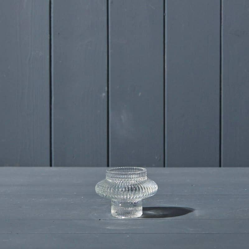 Satchville Clear Two-Way Candle Holder