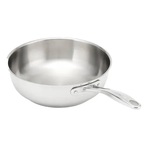 Stellar Profile 28 CM Uncoated Stainless Steel Chef’s Pan