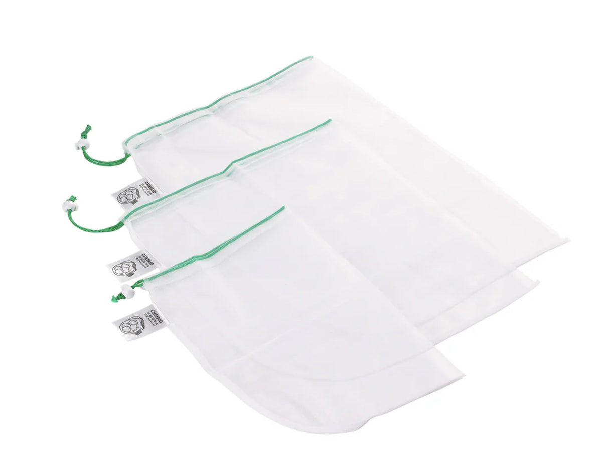 Chef Aid Veggie Bags Reuseable  Pack of 3 30X20, 30X35, 30X43CM