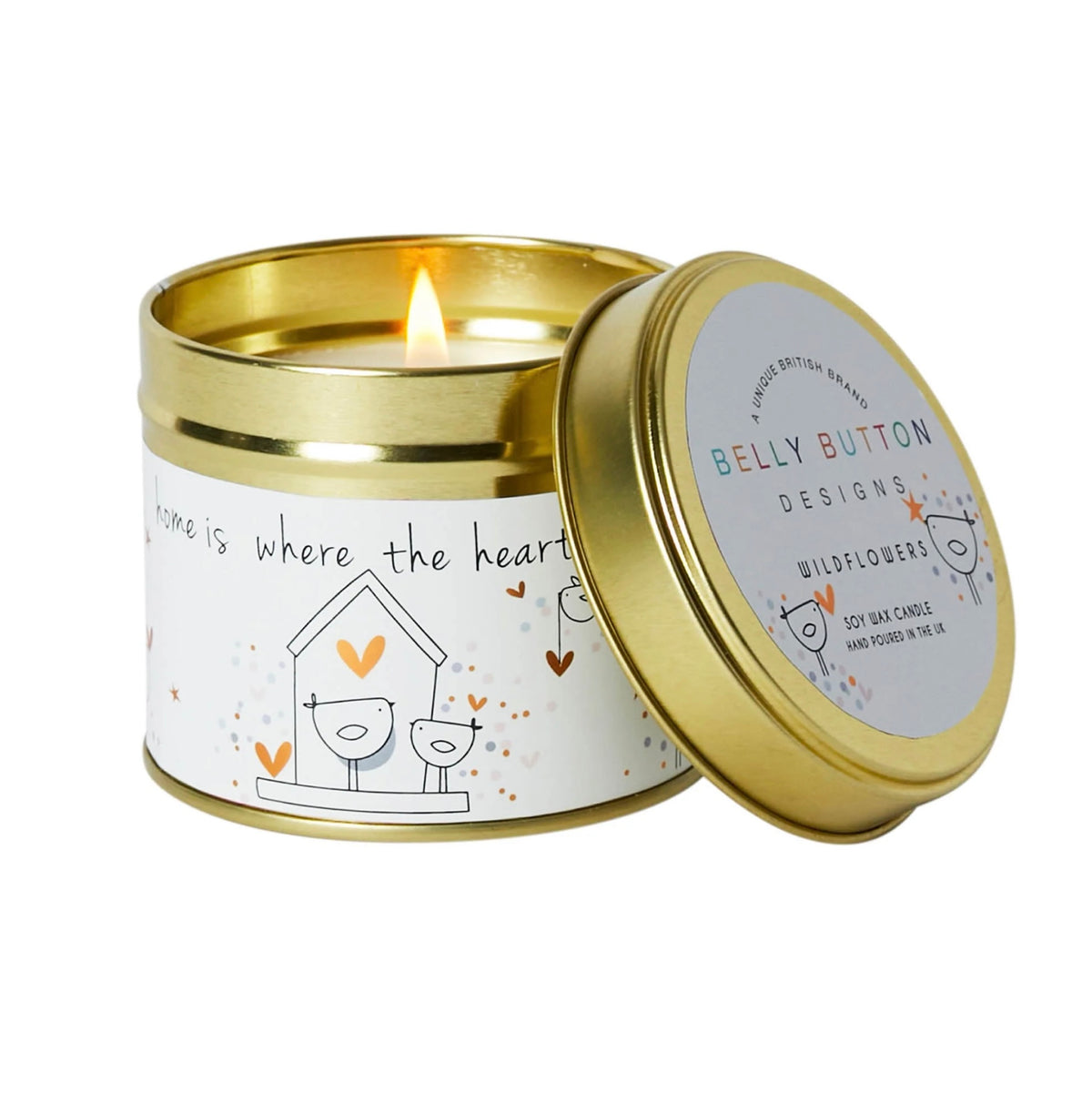 Belly Button Designs Soy Wax Candle Home Is Where The Heart Is