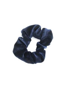 Pure Fahions Velvet Scrunchie Navy