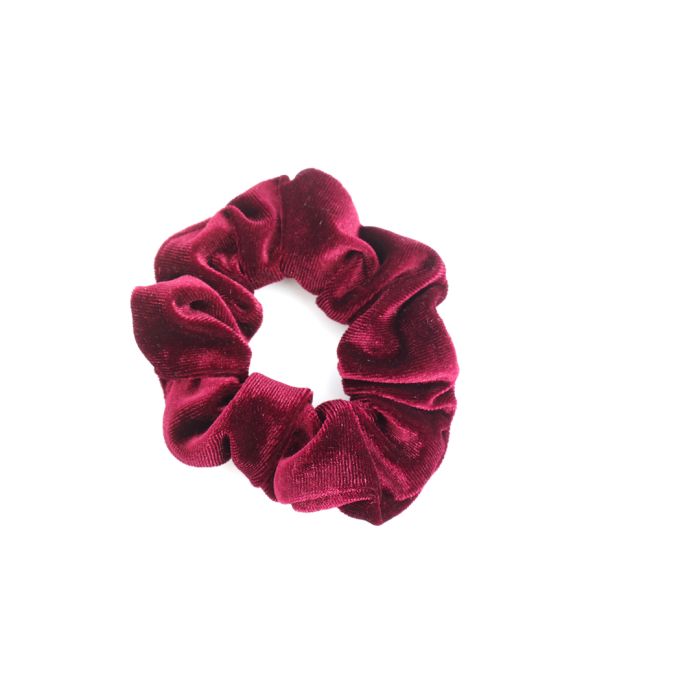 Pure Fashions Velvet Scrunchie Red