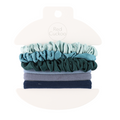 Pure Fashions Scrunchie Hairbands Pack Of 6 Blue