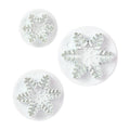 Cake Star Snowflake Plunger Cutters - Set Of 3