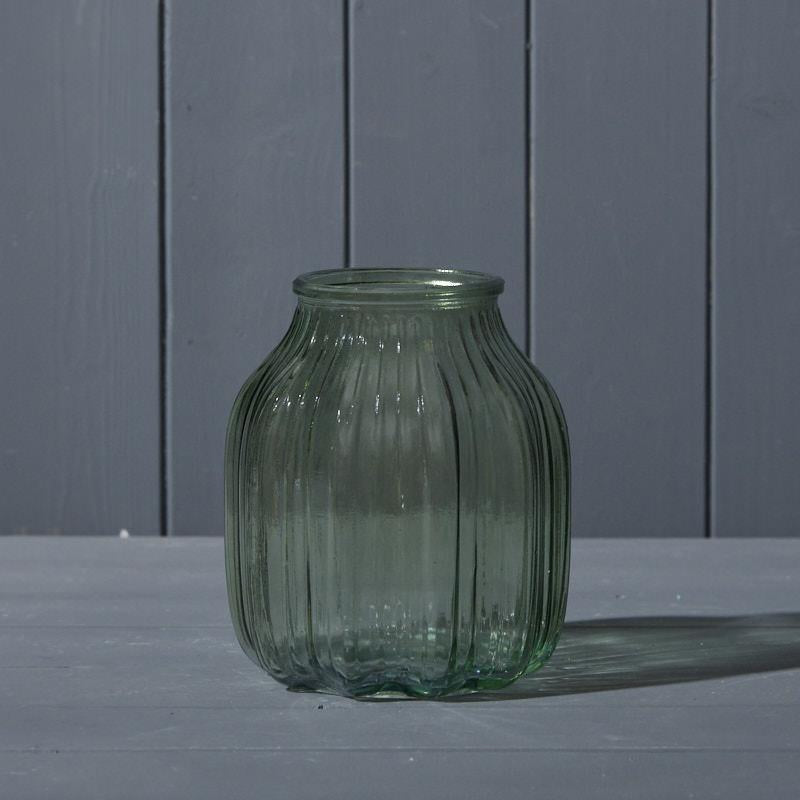 Satchville Vintage Green Glass Vase