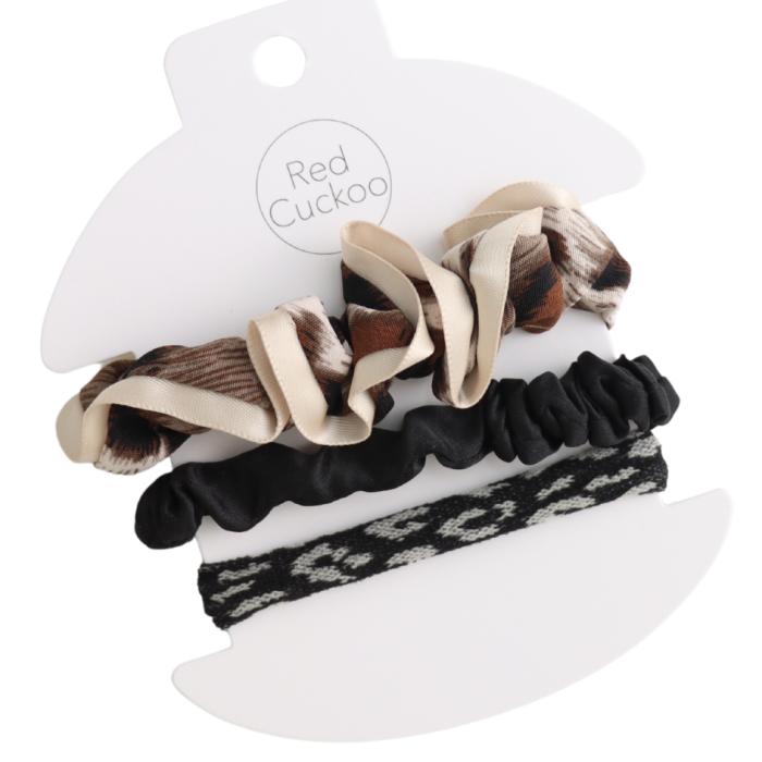 Pure Fashions Scrunchie Pack Of 3 Black