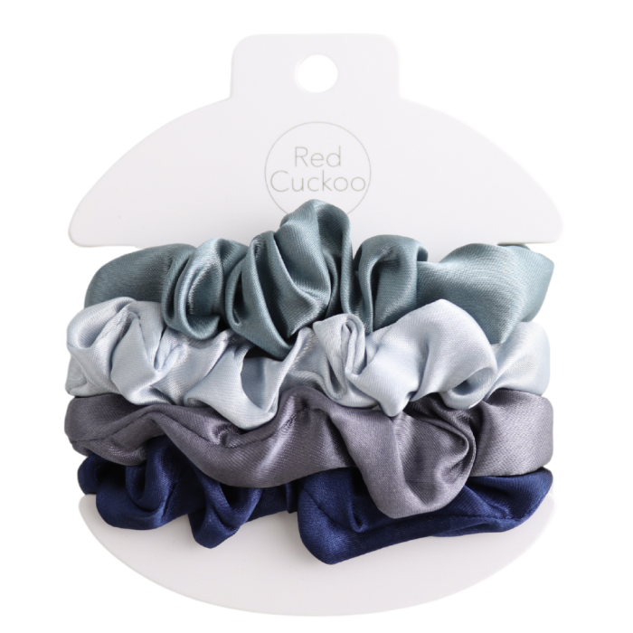 Pure Fashions Scrunchie Padk Of 4 Grey