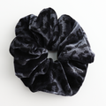 Pure Fashions Leopard Print Velvet Scrunchie Navy