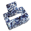 Pure Fahions Small Square Hair Claw Clip Blue