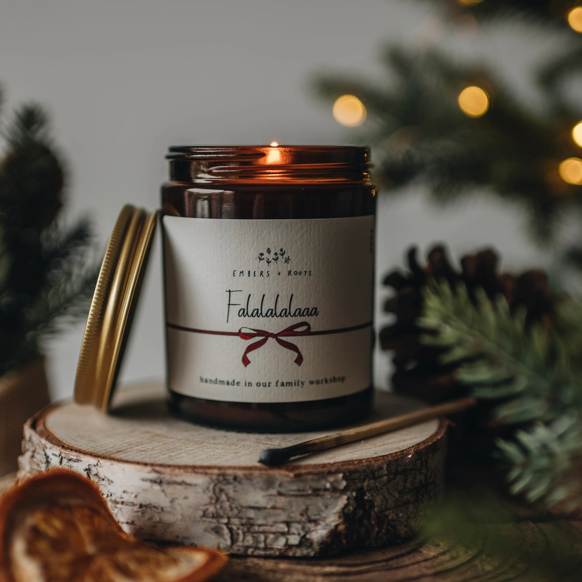 Ember & Roots Falalalalaaa Christmas Soy Candle