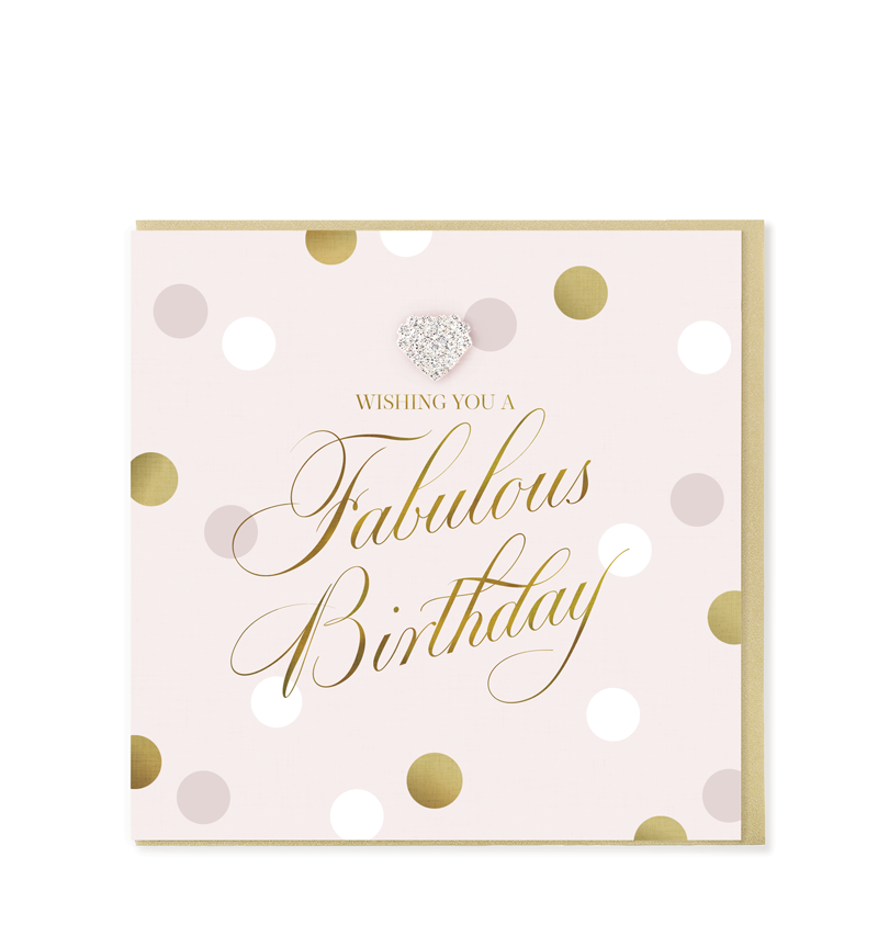 Mad Dots Hearts Designs Fabulous Birthday Greetings Card