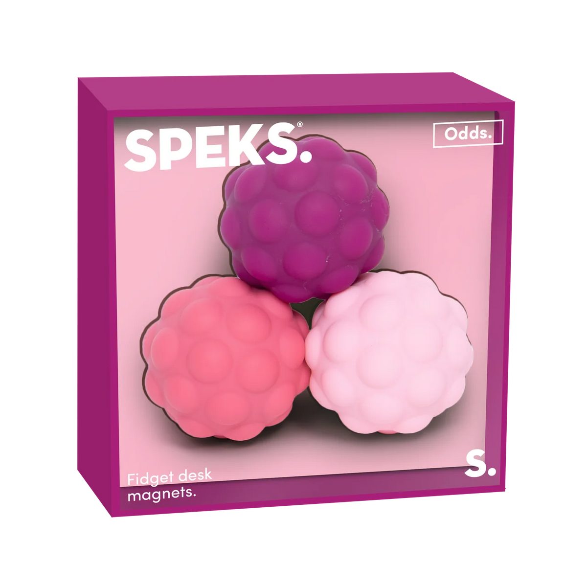 Speks Odds Silicone Covered Fidget Magnets Pink