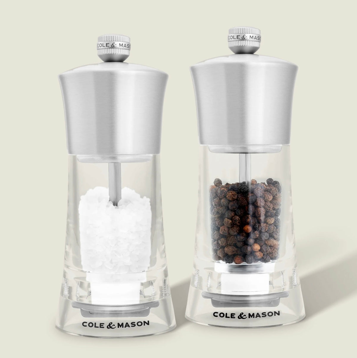 Cole & Mason Bromley 150mm Acrylic Salt Mill
