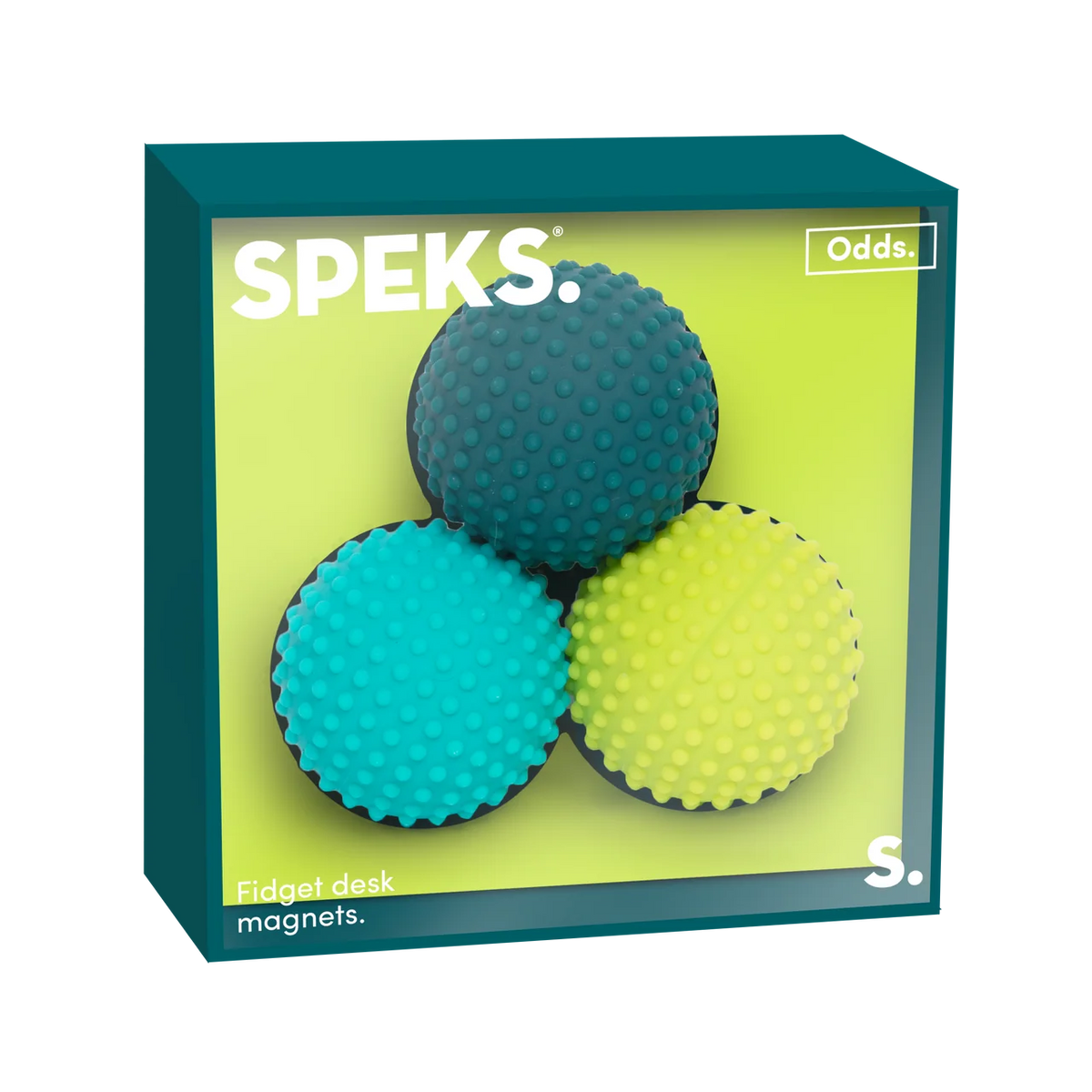 Speks Odds Silicone Covered Fidget Magnets Green