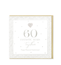 Hearts Designs 60 Fantastic Years Together Diamond Greeting Card