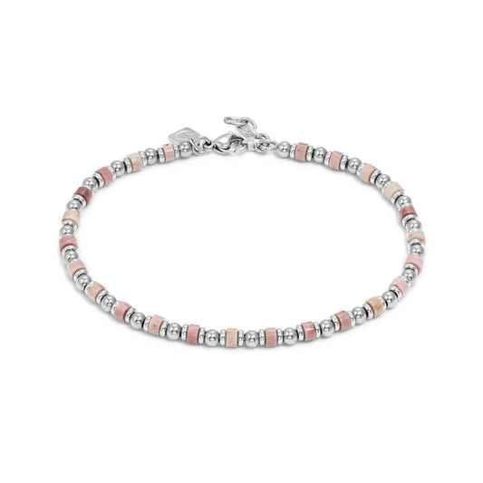 Nomination Stainless steel anklet, Pink Jade 027935/090