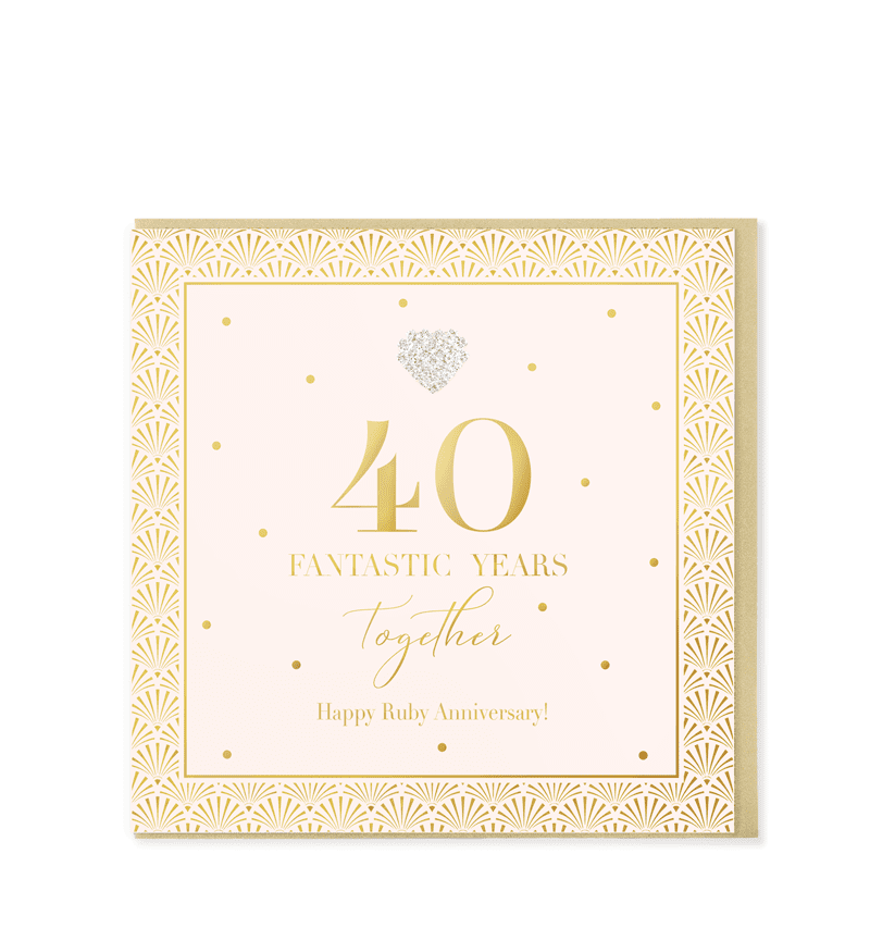 Hearts Designs 40 Fantastic Years Together
