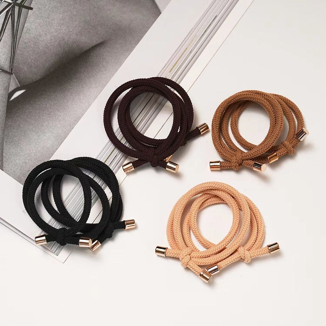 HE1034 Knot Elastic Hair Ties Pack Of 8