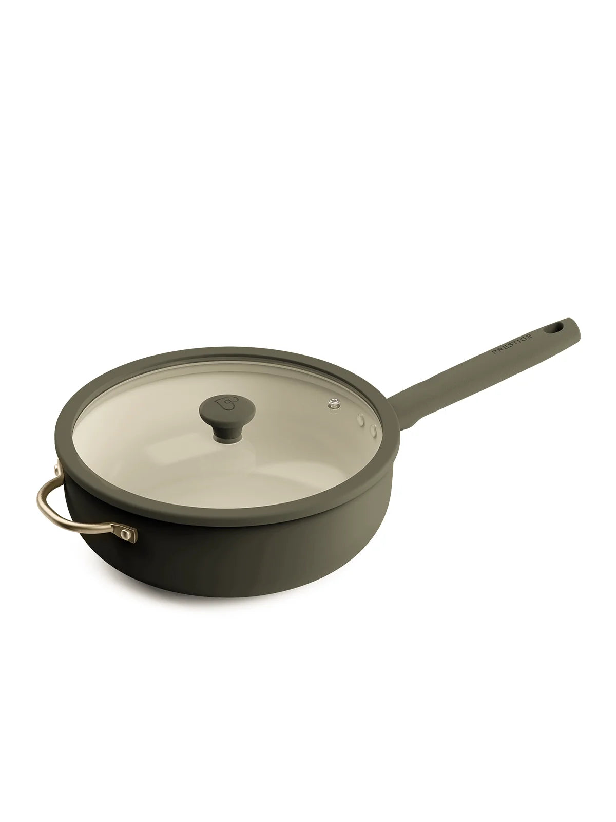 Prestige Ceramic Edition Multipan With Helper Handle, 26 CM / 3.8 Litre. Urban Olive