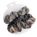 HH0824 Checks Scrunchies Pack Of 3 Grey Green