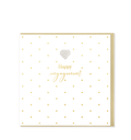 Hearts Designs Happy engagement Greetings Card