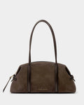 Katie Loxton Madison Shoulder Bag Bitter Chocolate Suedette