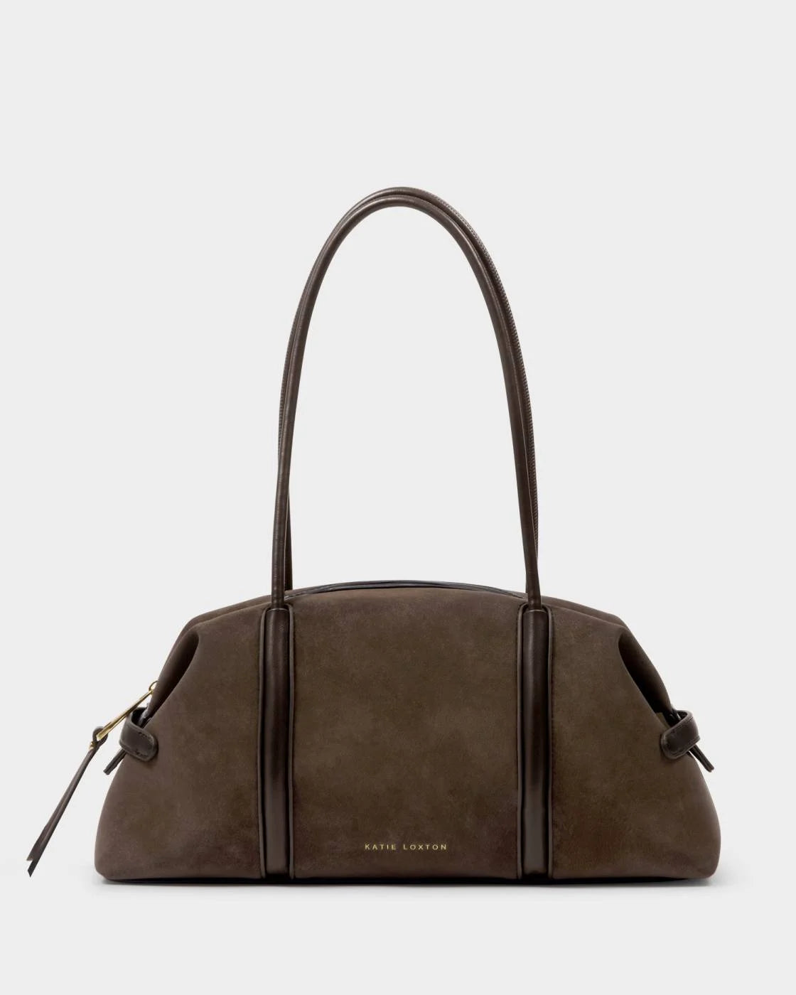Katie Loxton Madison Shoulder Bag Bitter Chocolate Suedette