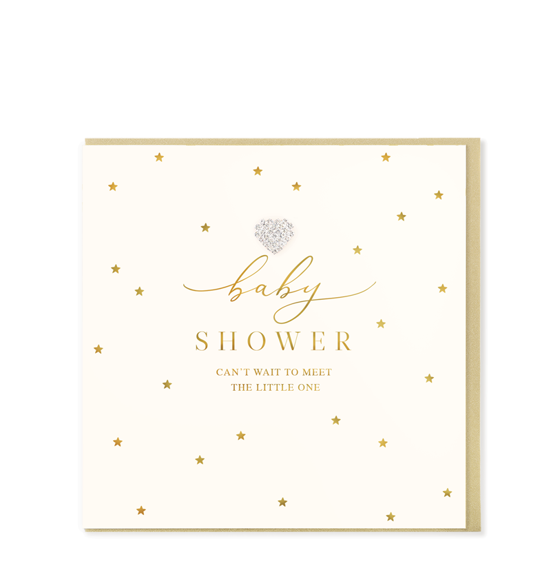 Hearts Designs Baby Shower Greetings Card