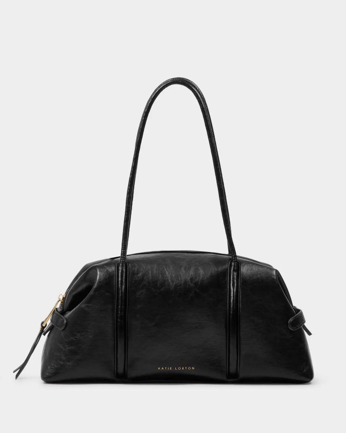 Katie Loxton Madison Shoulder Bag Black Distressed