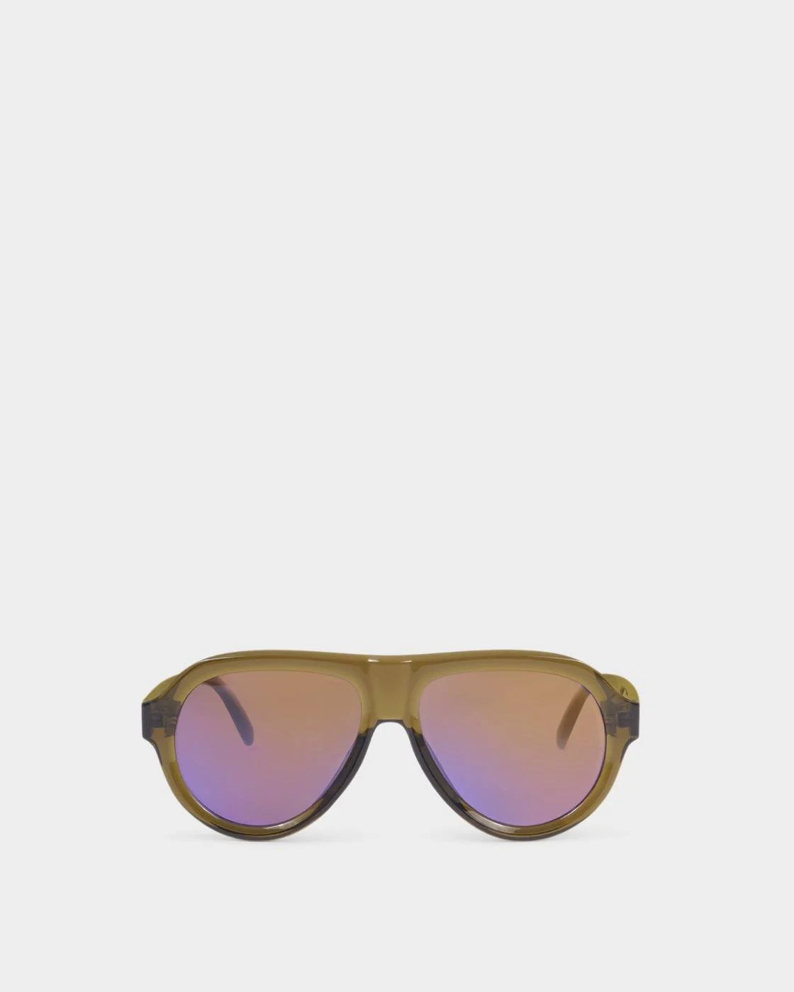 Katie Loxton Liberty Aviator Sunglasses Green Transprent