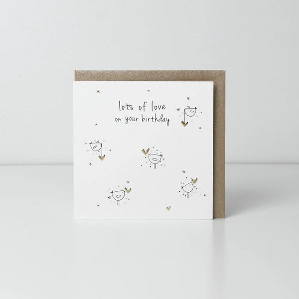 Belly Button Designs Lots Of Love On Your Birthday Greetings Card