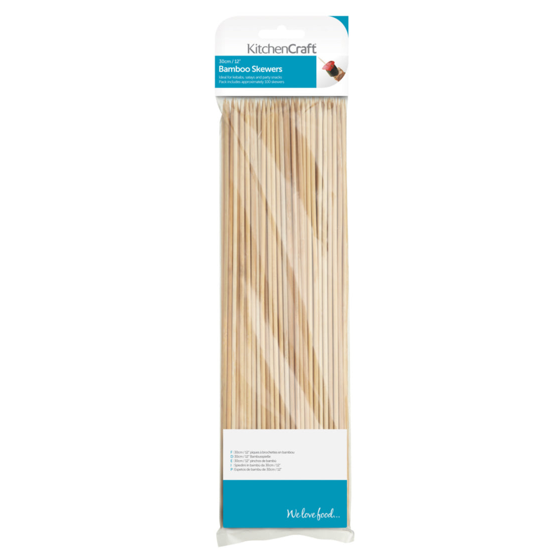 KitchenCraft Bamboo Skewers 30cm