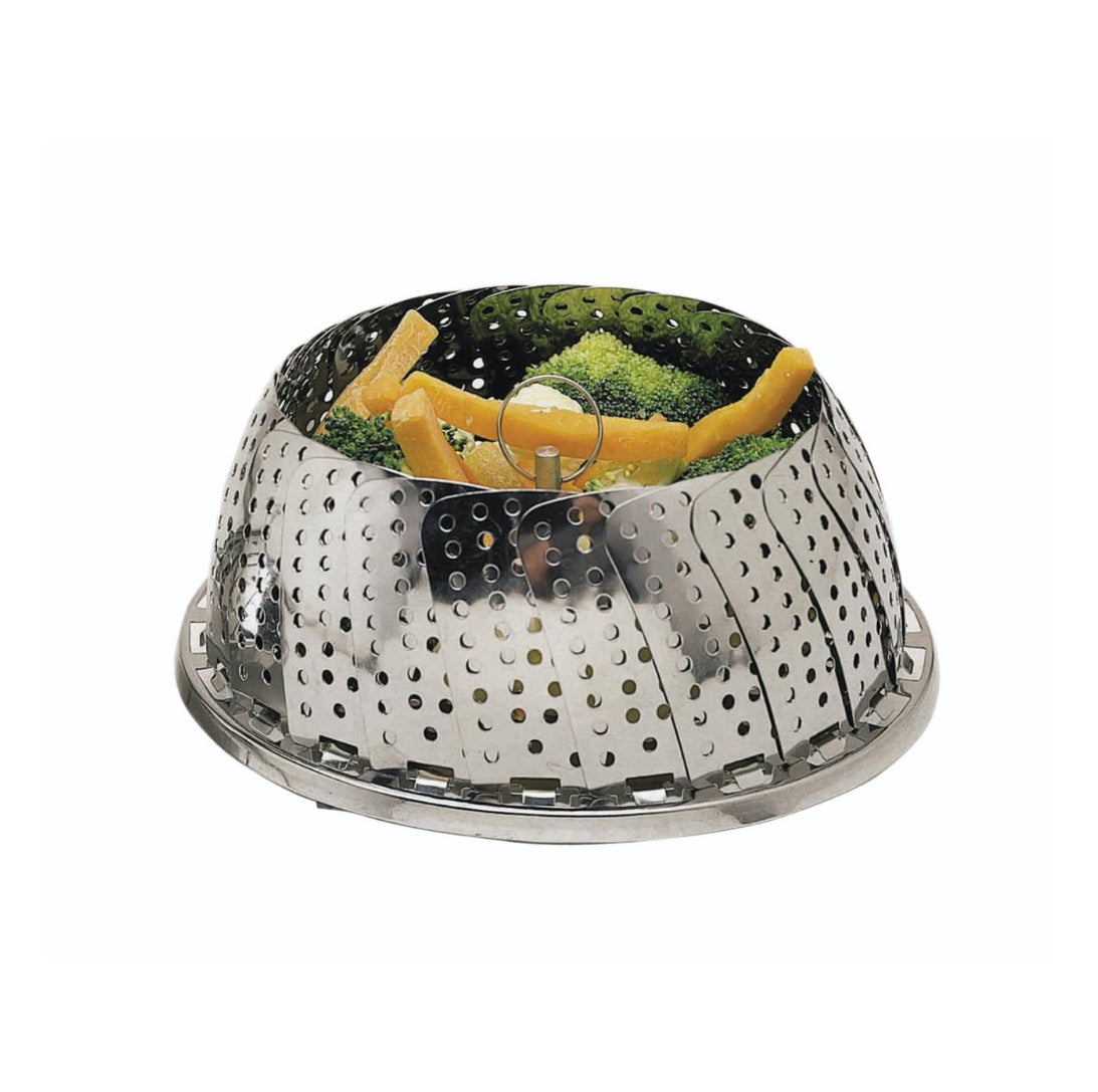 KitchenCraft Stainless Steel Collapsible Steaming Basket 28cm