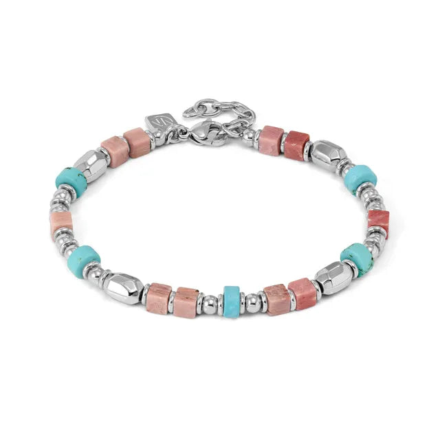 Nomination INSTINCTSTYLE INFINITY STEEL BRACELET, COLOURED STONES 027936/098