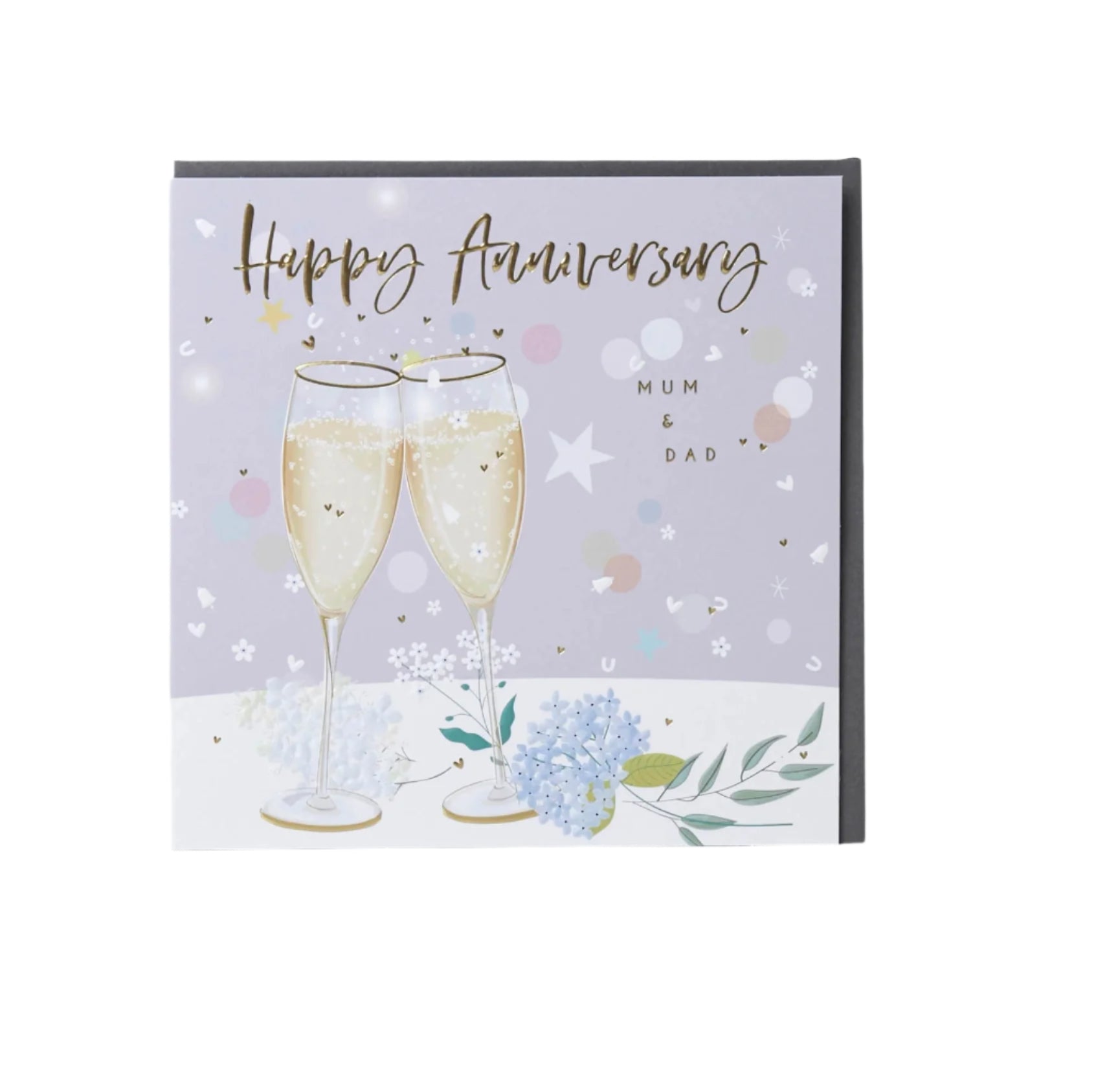 Belly Button Designs Happy Anniversary Mum And Dad Greetings Card