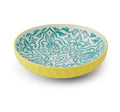 Mikasa Bowl Stoneware Yellow & Blue Geometric 21cm