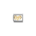 Nomination Gold Aries Etched Detail